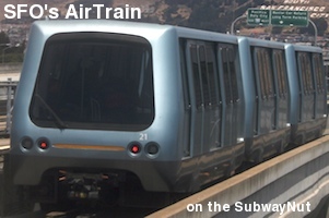 SFO Airtrain on the SubwayNut