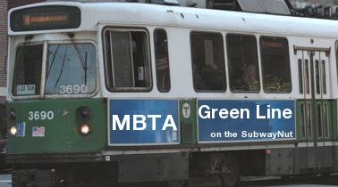 MBTA Green Line on the SubwayNut