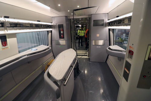 Standing Area on the Acela