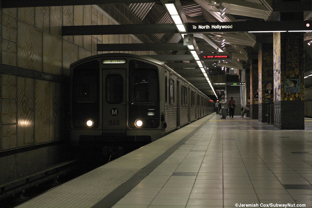 Universal City LA Metro Red Line The SubwayNut.